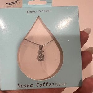Moana collection silver necklace pineapple